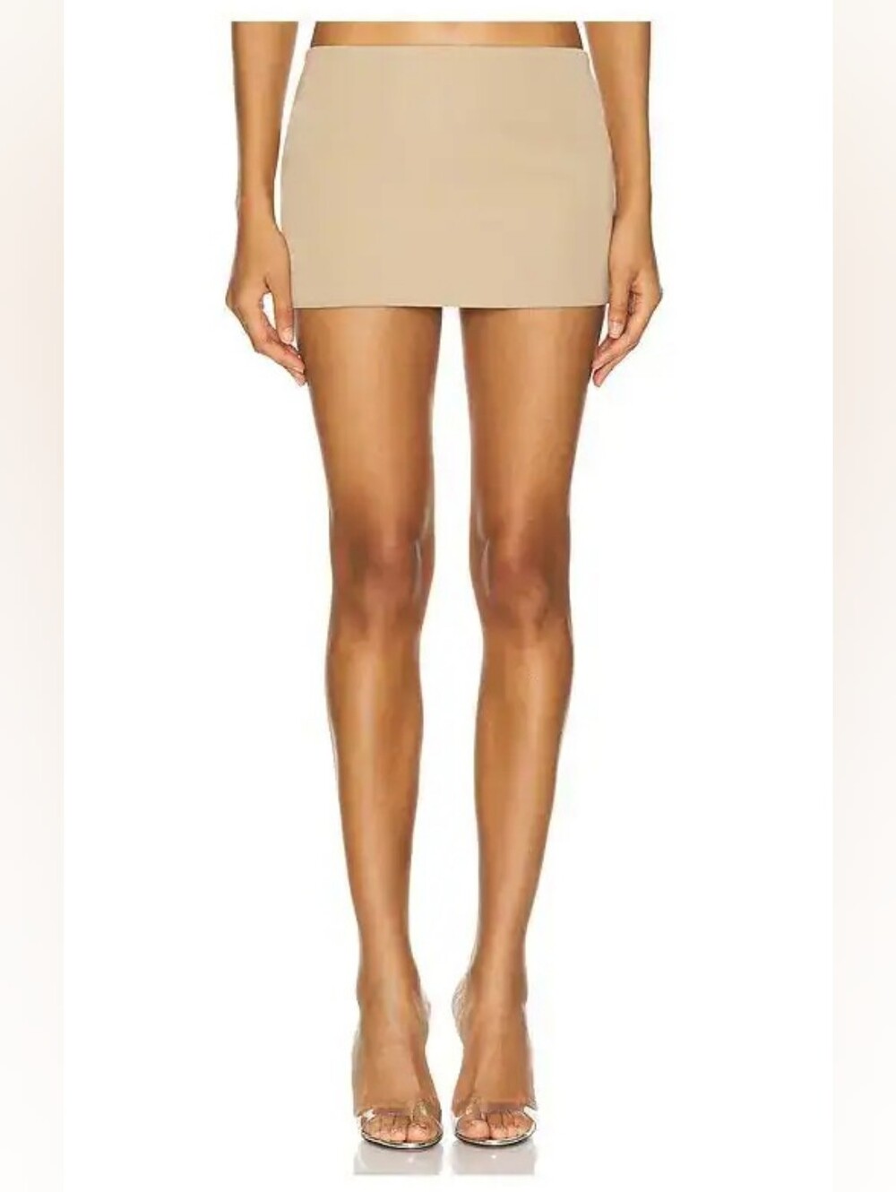 The Dolls House Ophelia Mini Skirt in Beige